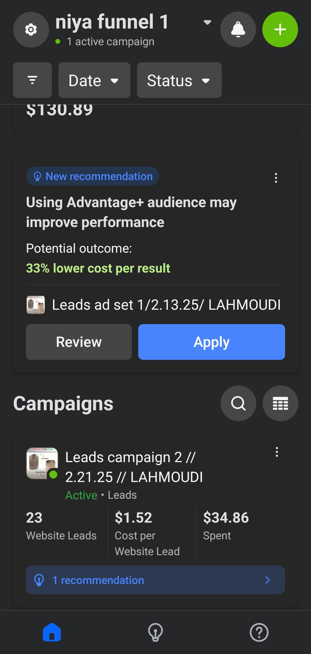 Meta Ads Results